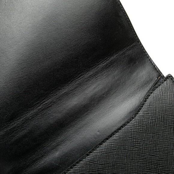 PRADA Black Leather Saffiano Shoulder Bag - Picture 4 of 11